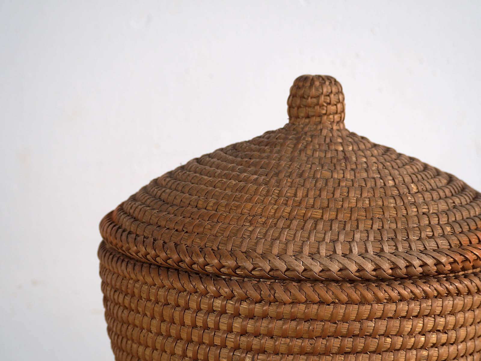 Antique woven rattan basket (c.1920)