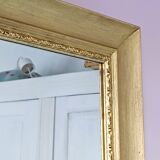 Miroir en bois massif doré 83 X 63 cm