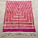 Beautiful handmade pink rug 200cm x 300cm