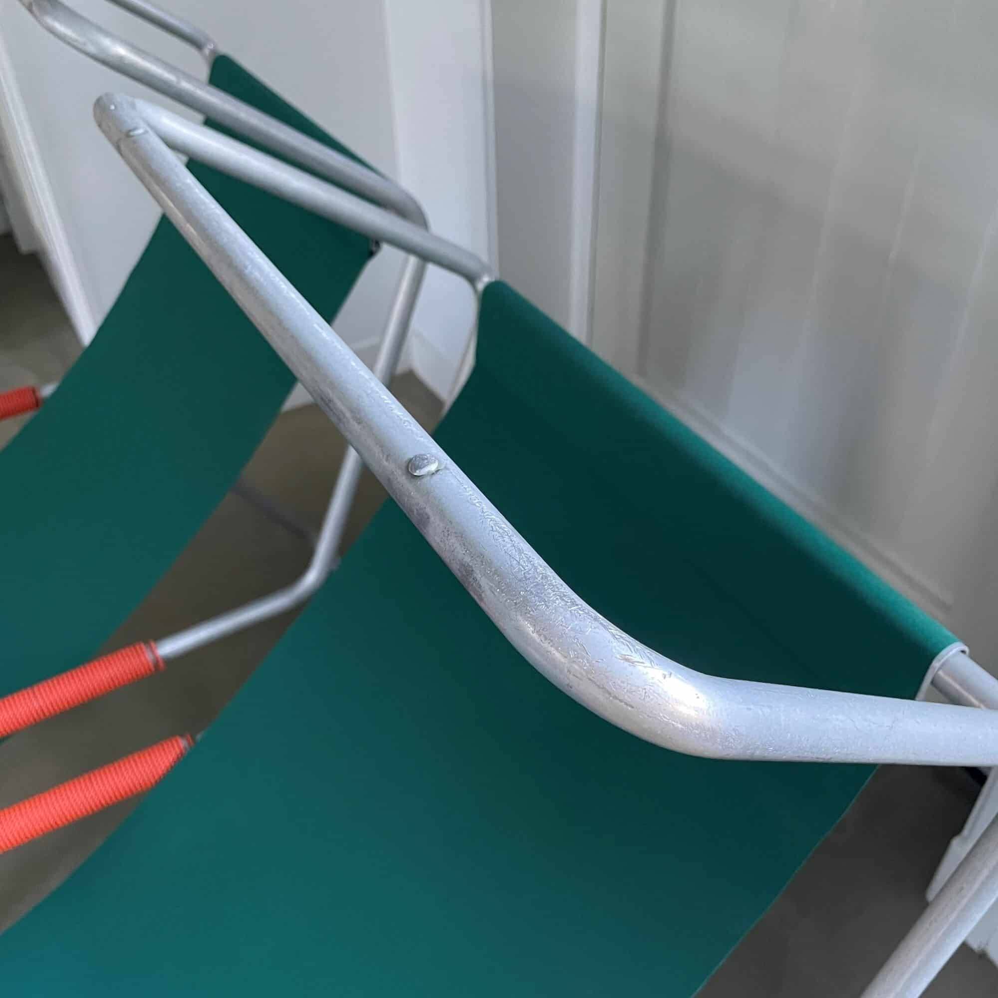 Set of midcentury 'Lido' sun lounge chairs, design Battista and Gino Giudici