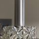 Diamond point plexiglass suspension light and aluminium