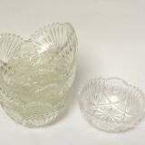 Chiseled glass cups