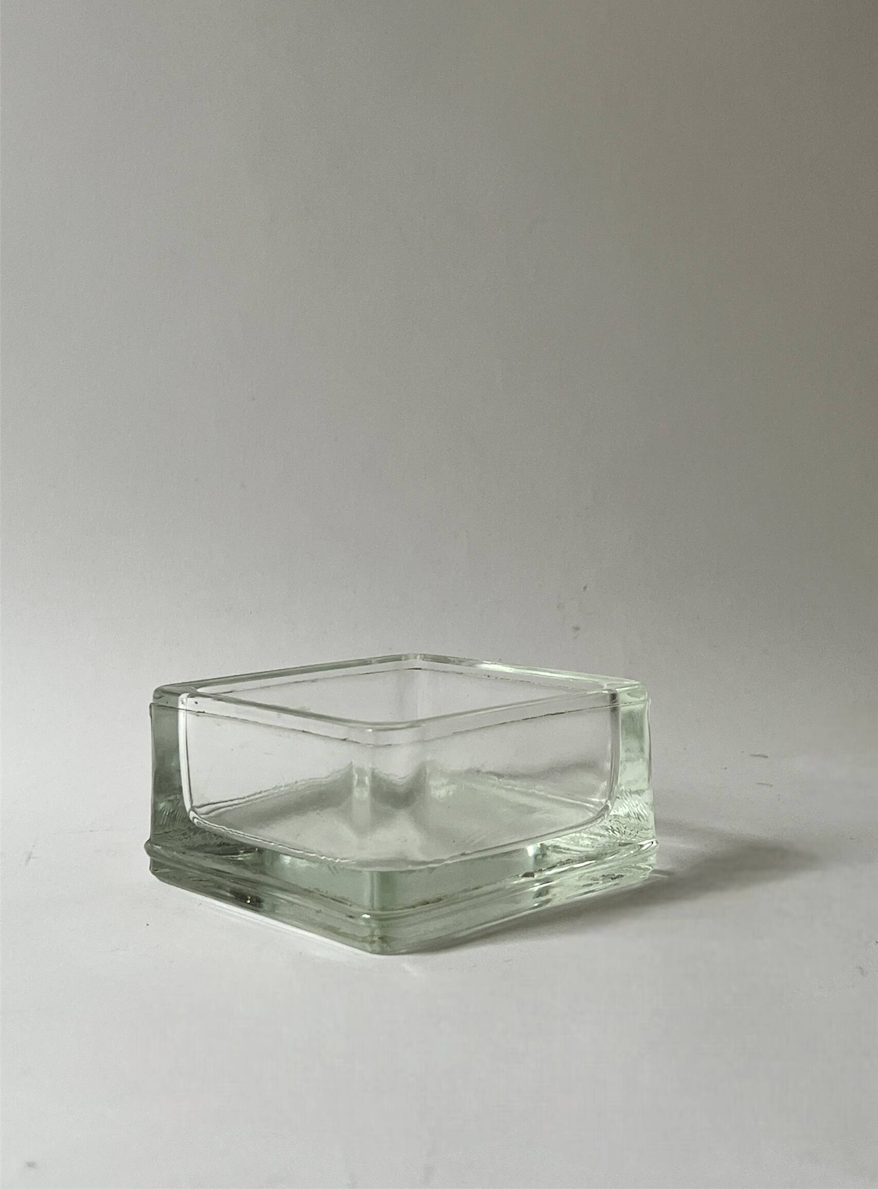 Lumax Bauhaus glass trinket tray/ashtray, 1970