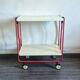 Desserte plainte design Louis Lucien Lepoix vintage 80s
