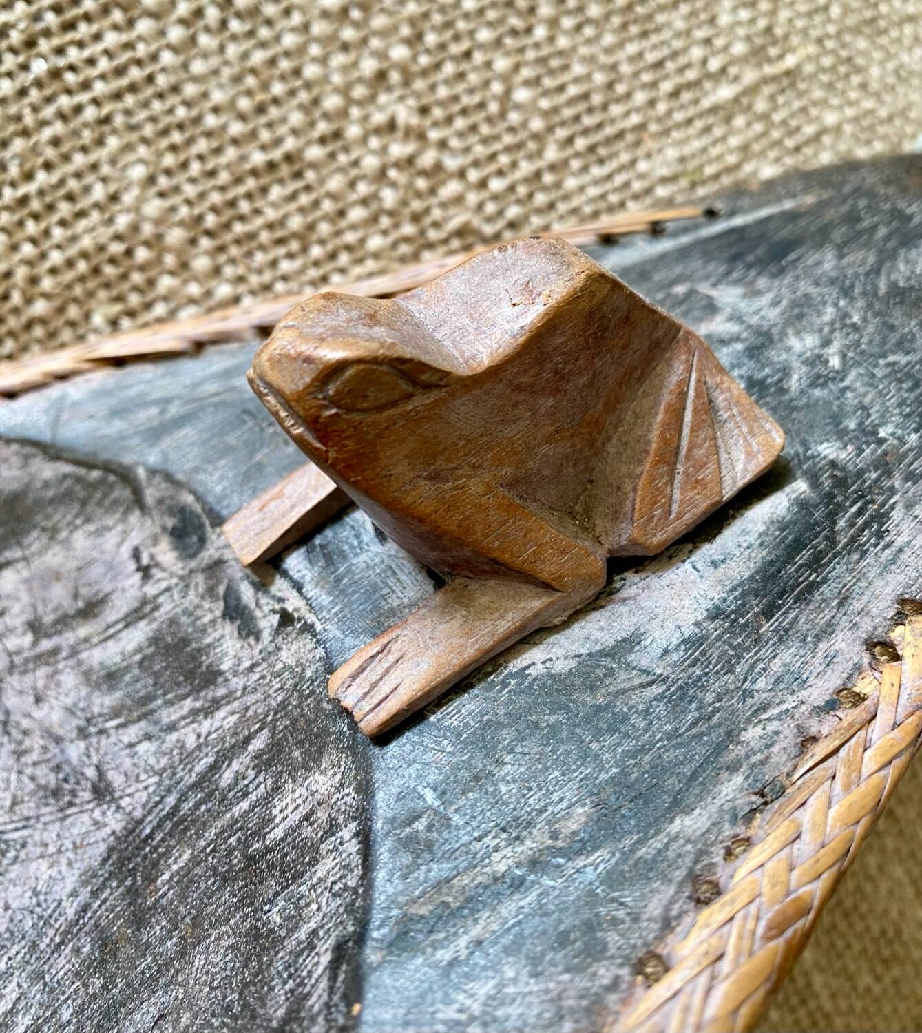 1 Ethnic wooden pocket tray