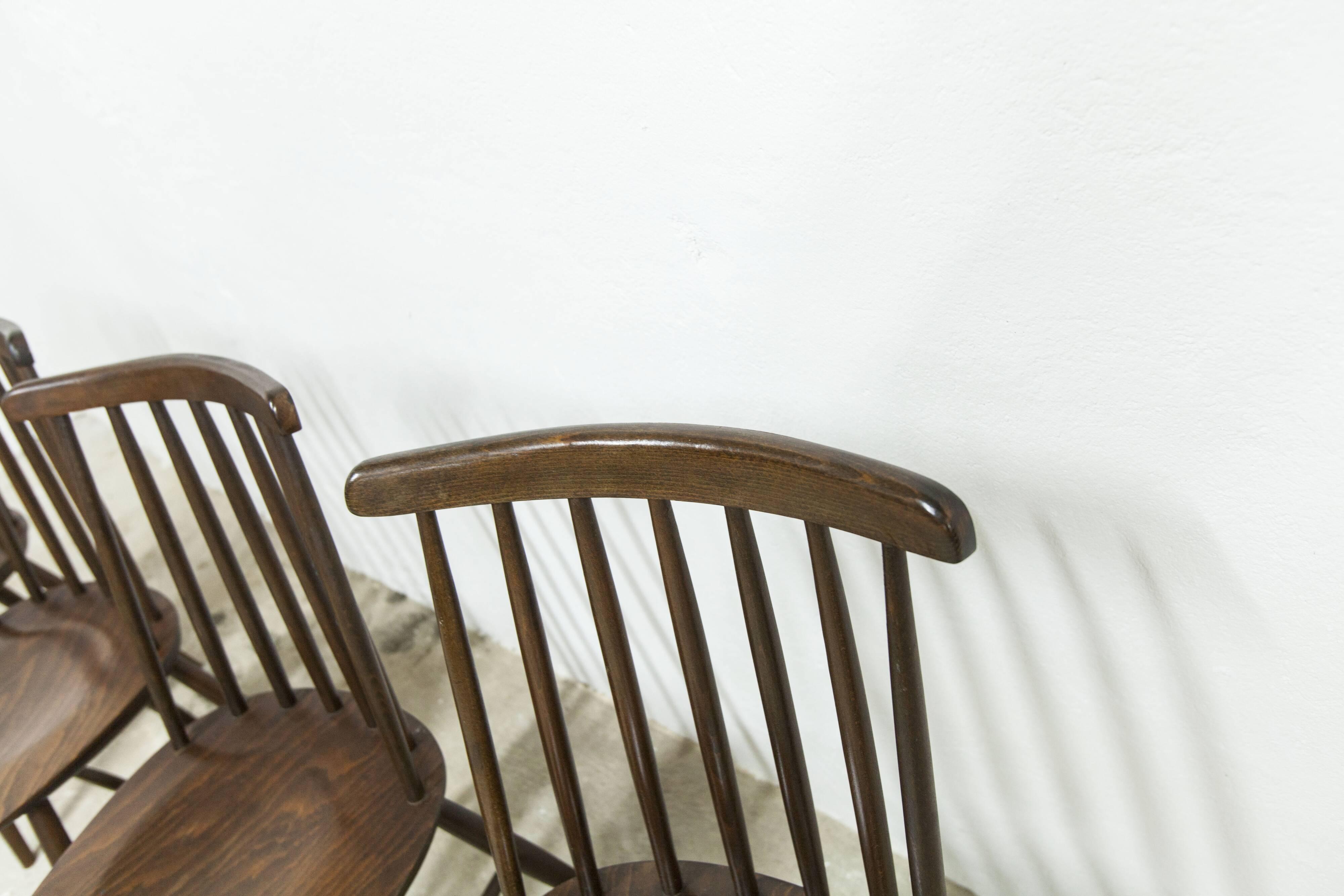 Lot de 4 chaises swr fanett de Ilmari Tapiovaara