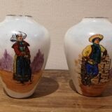 Pair of Limoges porcelain vases