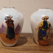 Pair of Limoges porcelain vases