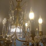 Large crystal chandelier from the 1st half of the 20th century.