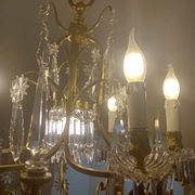 Large crystal chandelier from the 1st half of the 20th century.