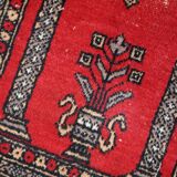 Tapis Vintage de Prière Lahore en Laine, Années 1950, Artisanat Pakistanais
