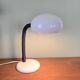 VINTAGE DESK LAMP IN WHITE METAL AND FLEXIBLE ARM - 70S DESIGN