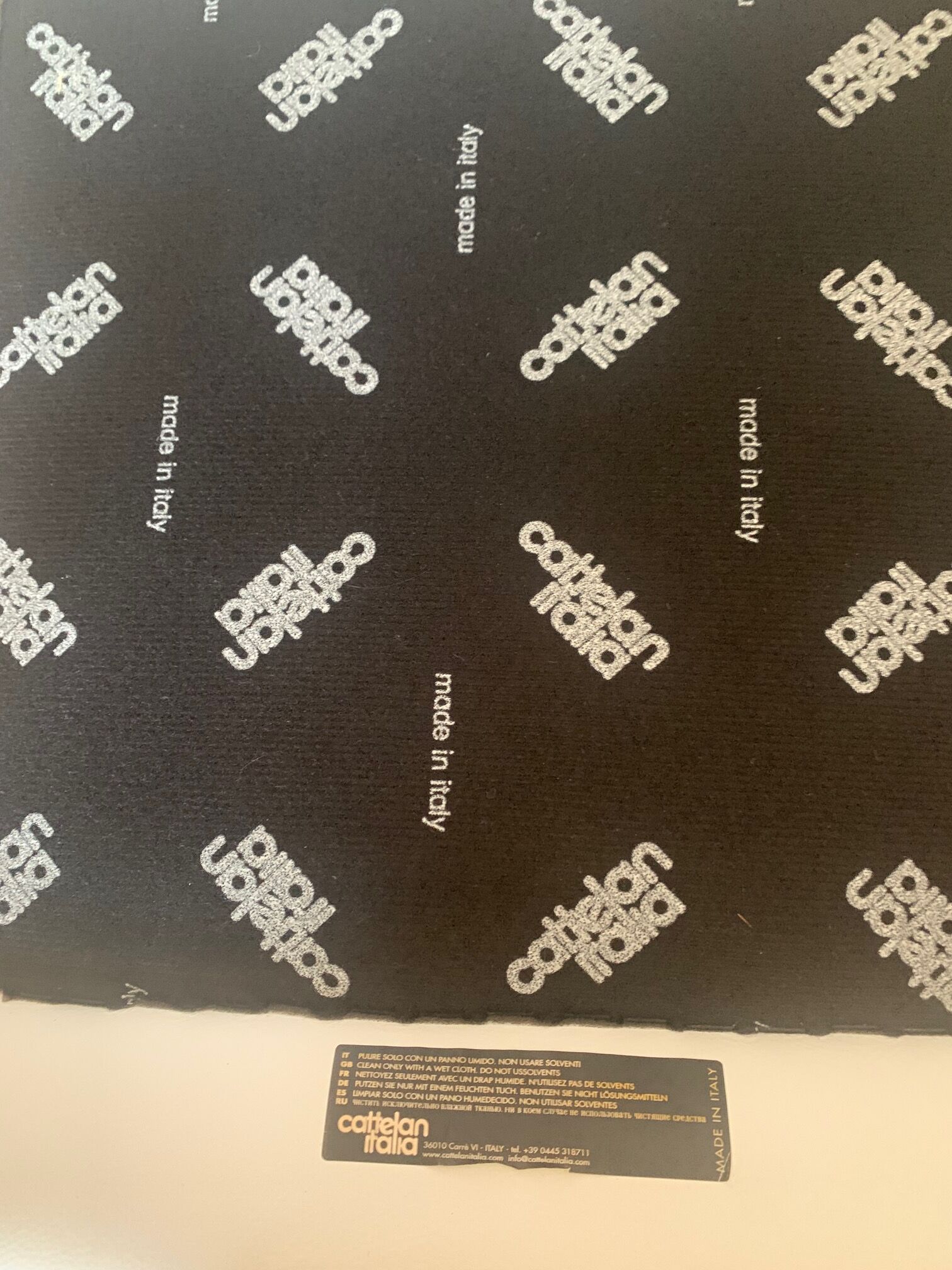 Set of 8 chairs design Cattelan leather and chrome