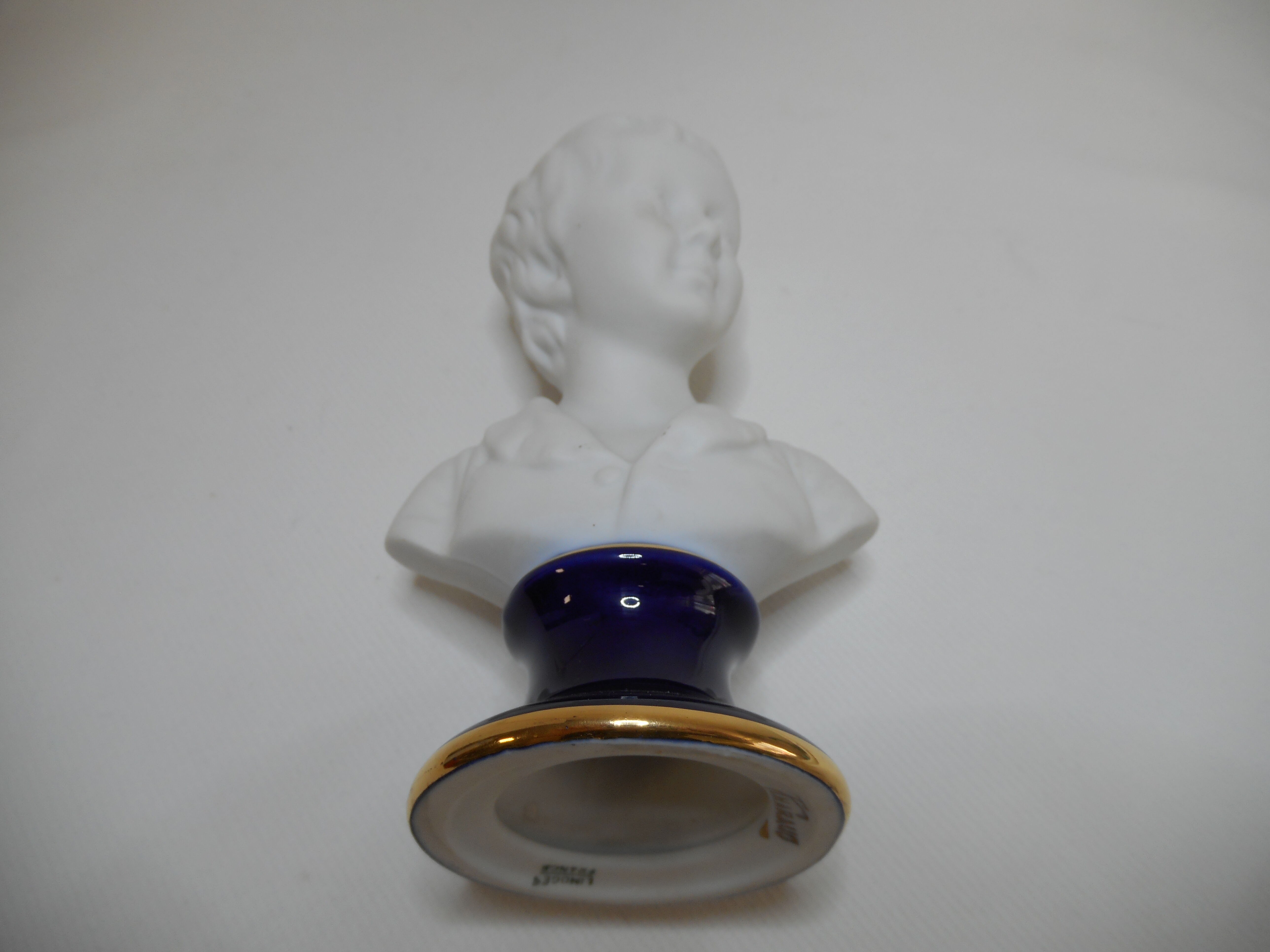 Biscuit and Limoges porcelain bust