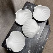 4 coquilles saint Jacques en faïence