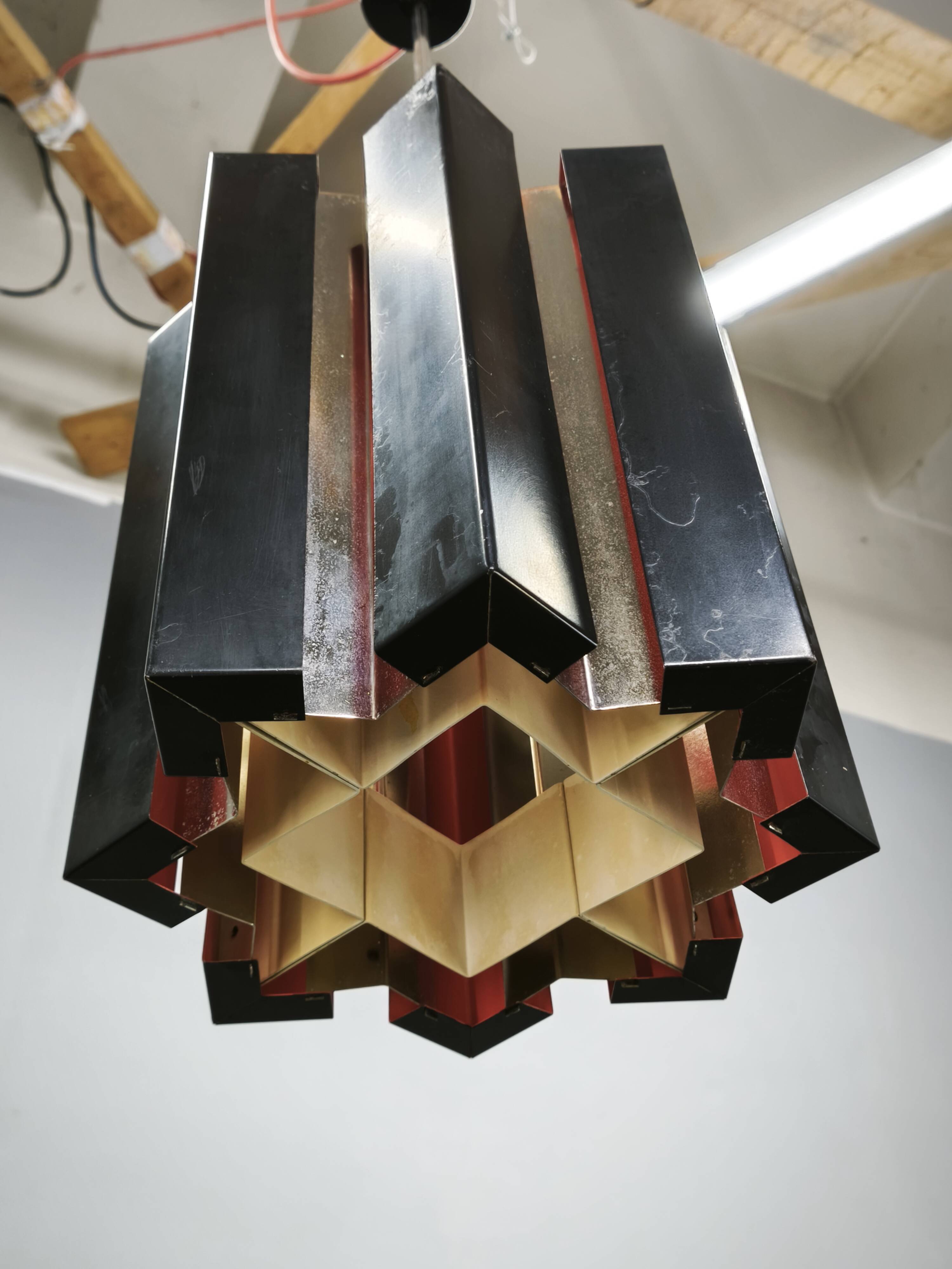 1960s Napako Space Age Pendant Light, Czechoslovakia