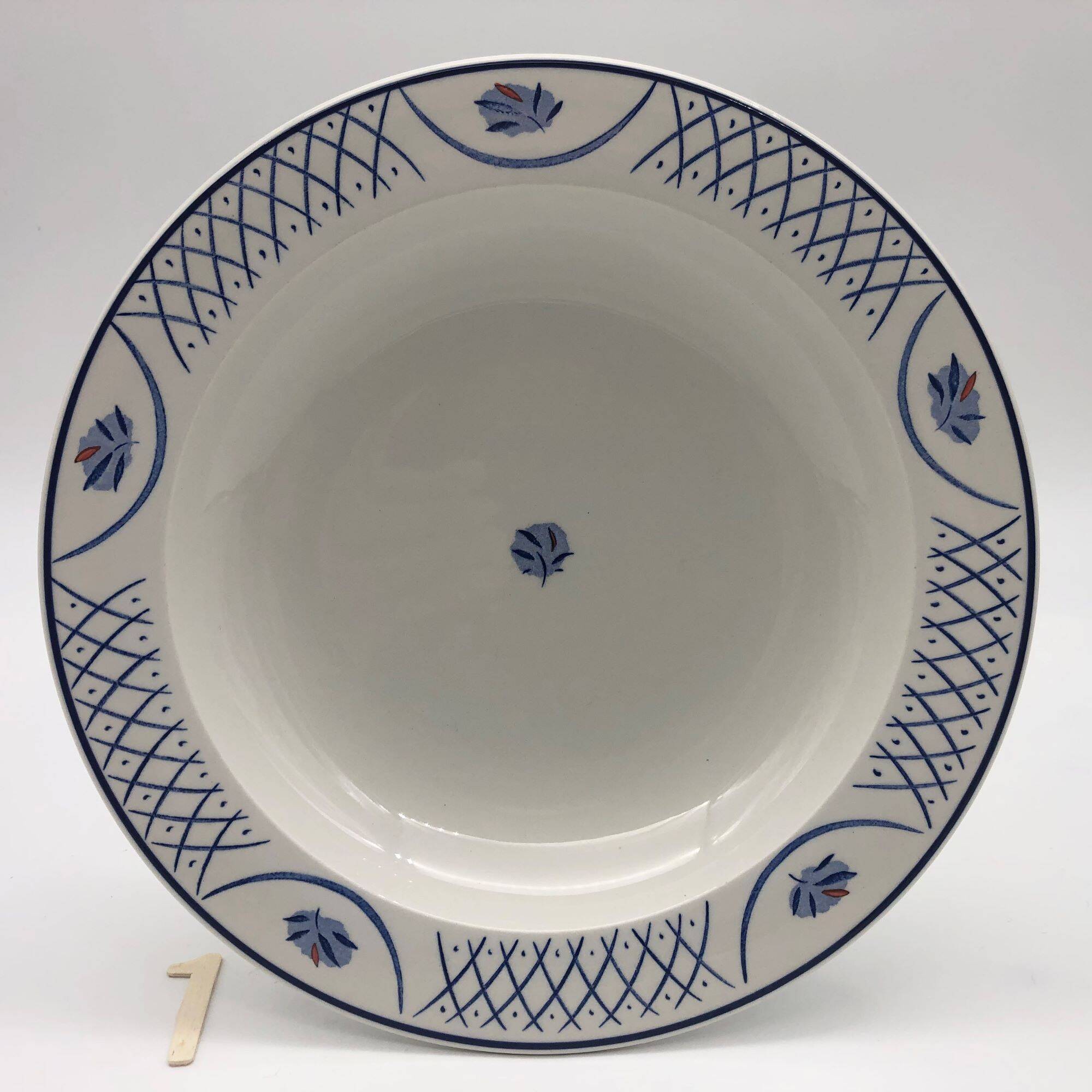 6 Hollow plates stamped "Barton-Made in England"