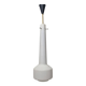 Suspension Stilnovo en verre laiteux et laiton, Italie, années 1960
