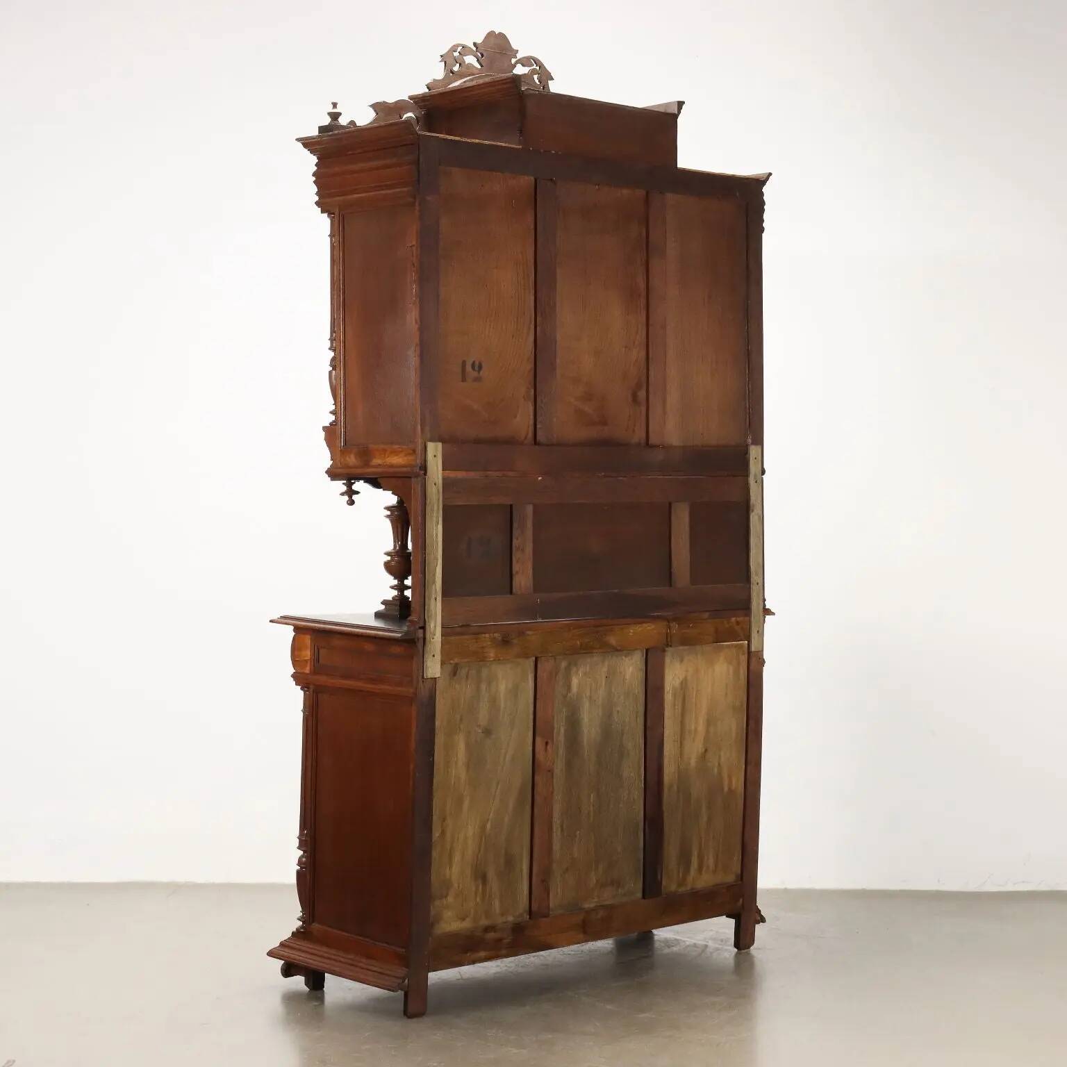 Antique neo-Renaissance oak buffet, France, 19th century.