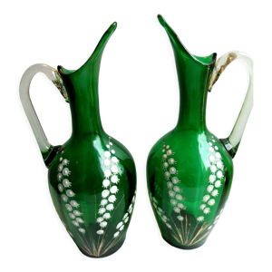 2 carafes aiguières