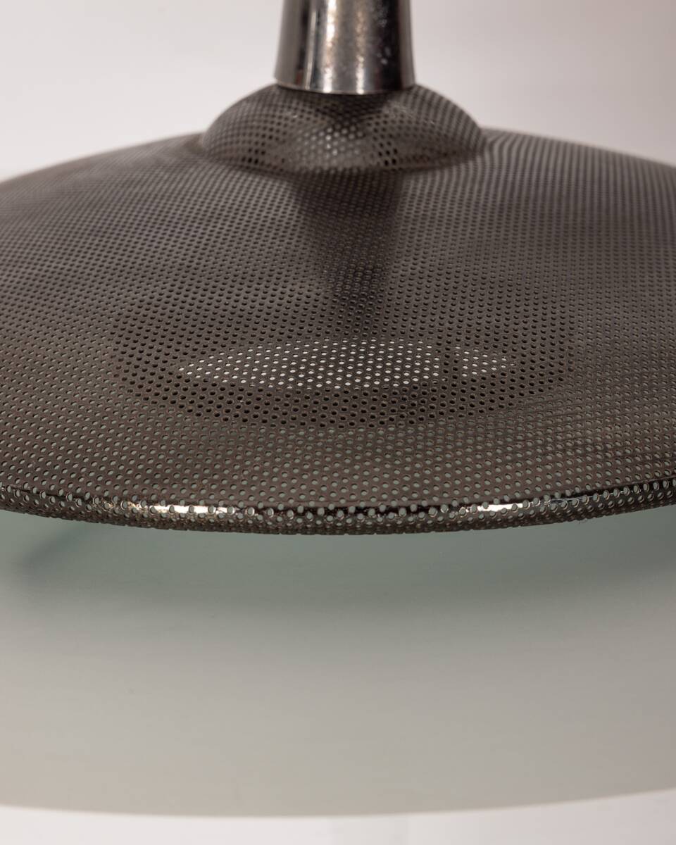 Vintage 60's chandelier in glass and crystal italian design