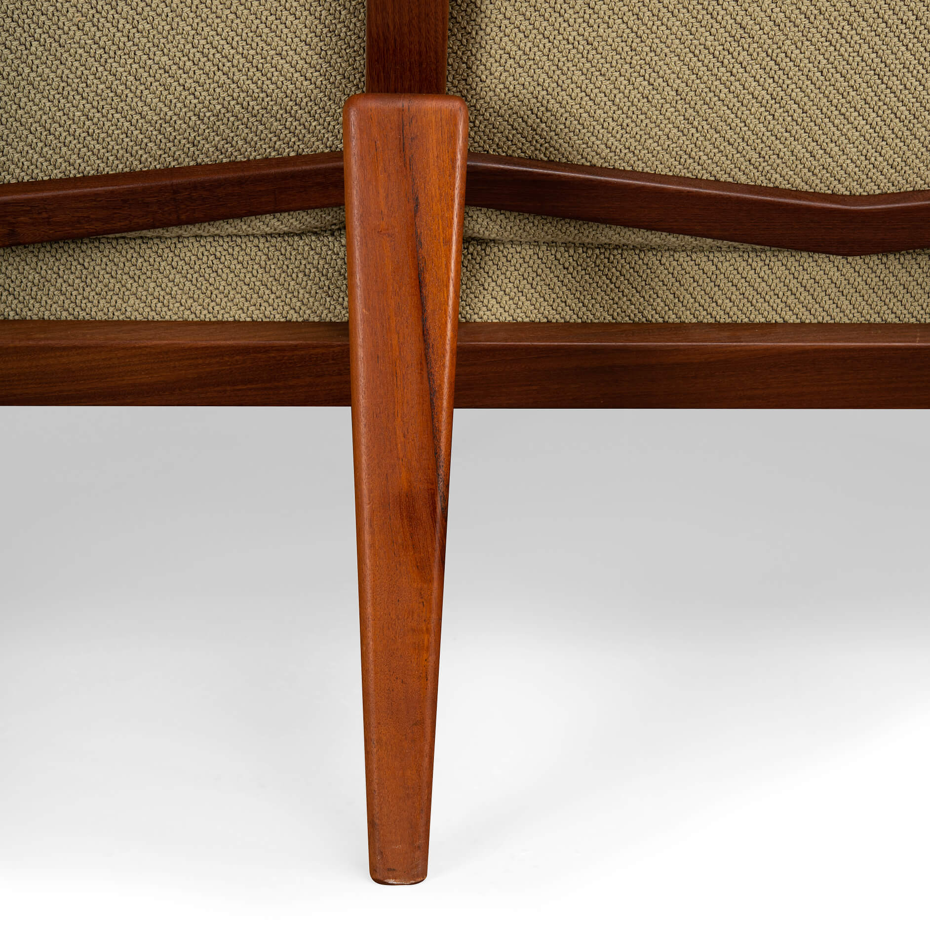 Sand color Sofa Model No. 35 by Arne Wahl Iversen made by Komfort, 1960s