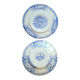 Assiettes plates anciennes en faïence terre de fer
