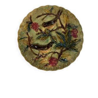 Bird plate barbotine