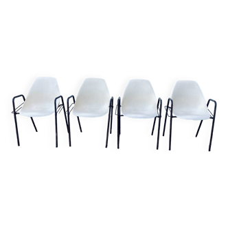 4 chaises des années 60 style Alladin