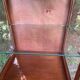 Small 1930s mahogany display cabinet, art deco apothecary cabinet
