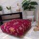 Handmade Berber pouf in wool 60 X 60 X 20 CM