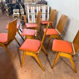 Set of 8 Scandinavian chairs