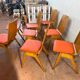 Set of 8 Scandinavian chairs