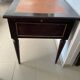 Antique Louis XVI style desk – solid wood + leather + extensions