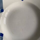 Set of 6 Art Deco Deep Plates - Moulin des Loups Orchies - Model PAX