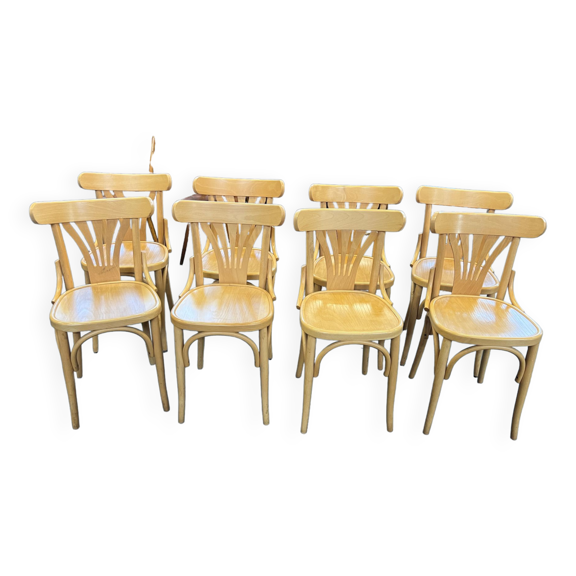 Set of 8 bistro chairs