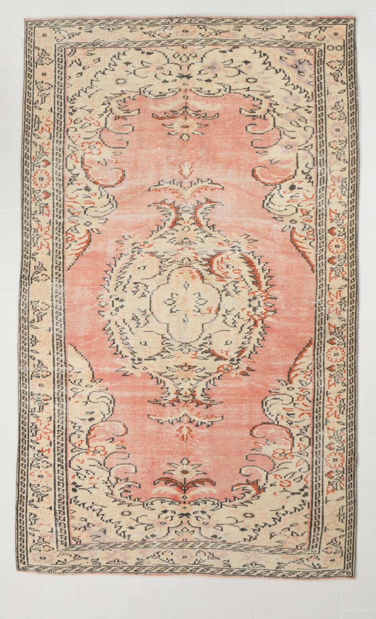 5x9 Madallion Pastel Vintage Rug, 263x160Cm