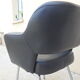 Vintage conference armchair skai black year 50/60