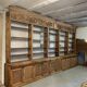 Large natural wood bookcase late nineteenth