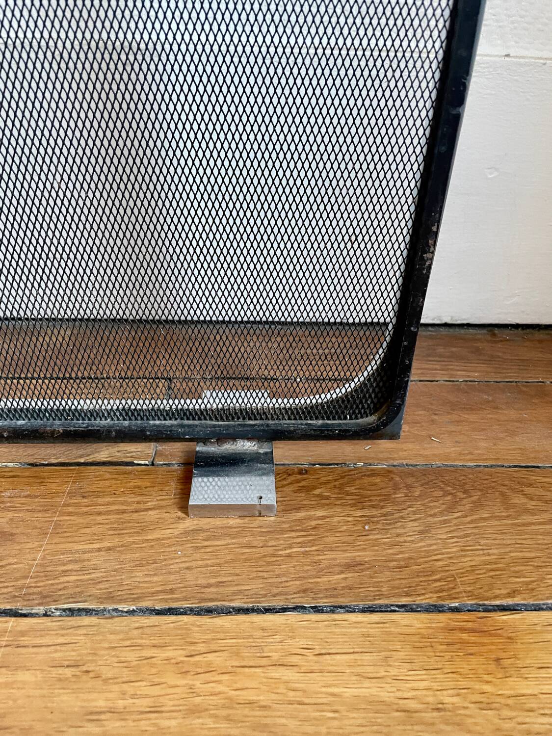 Jaques Charles polished stainless steel fireplace set for Jean-Paul Créations France 1970