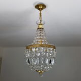 Trash in crystal chandelier