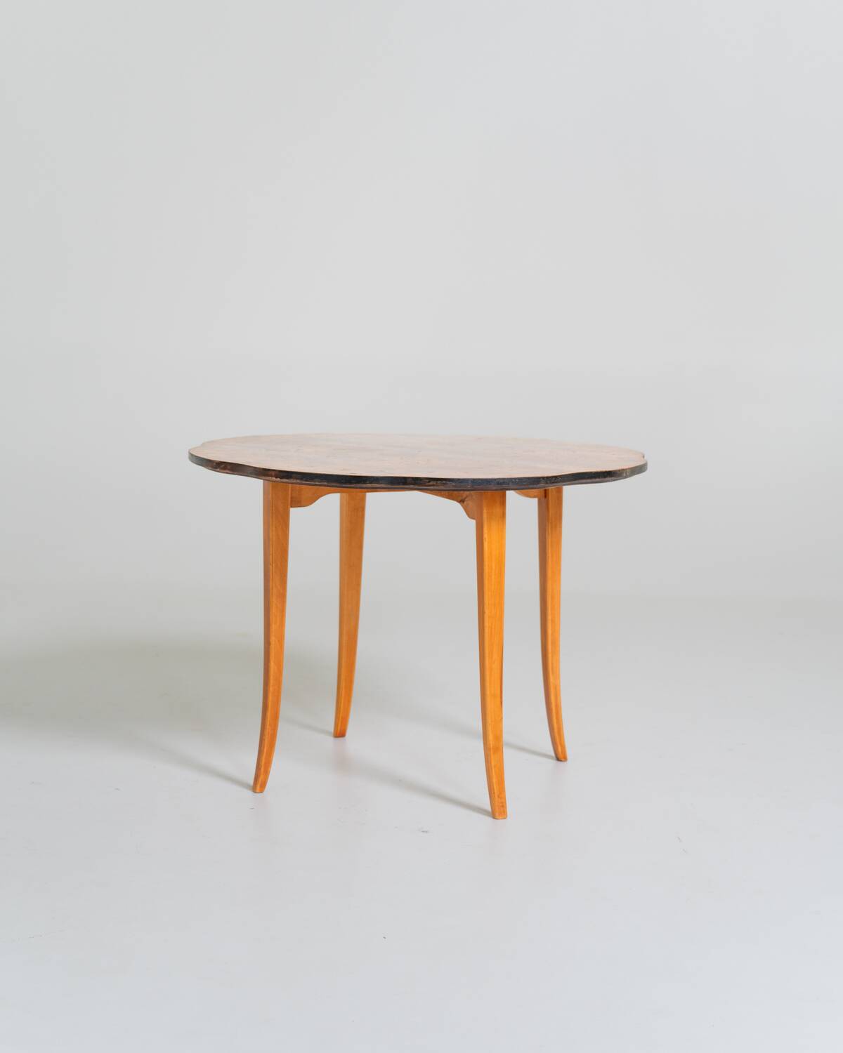 Elm burl side table, Sweden, 1940s