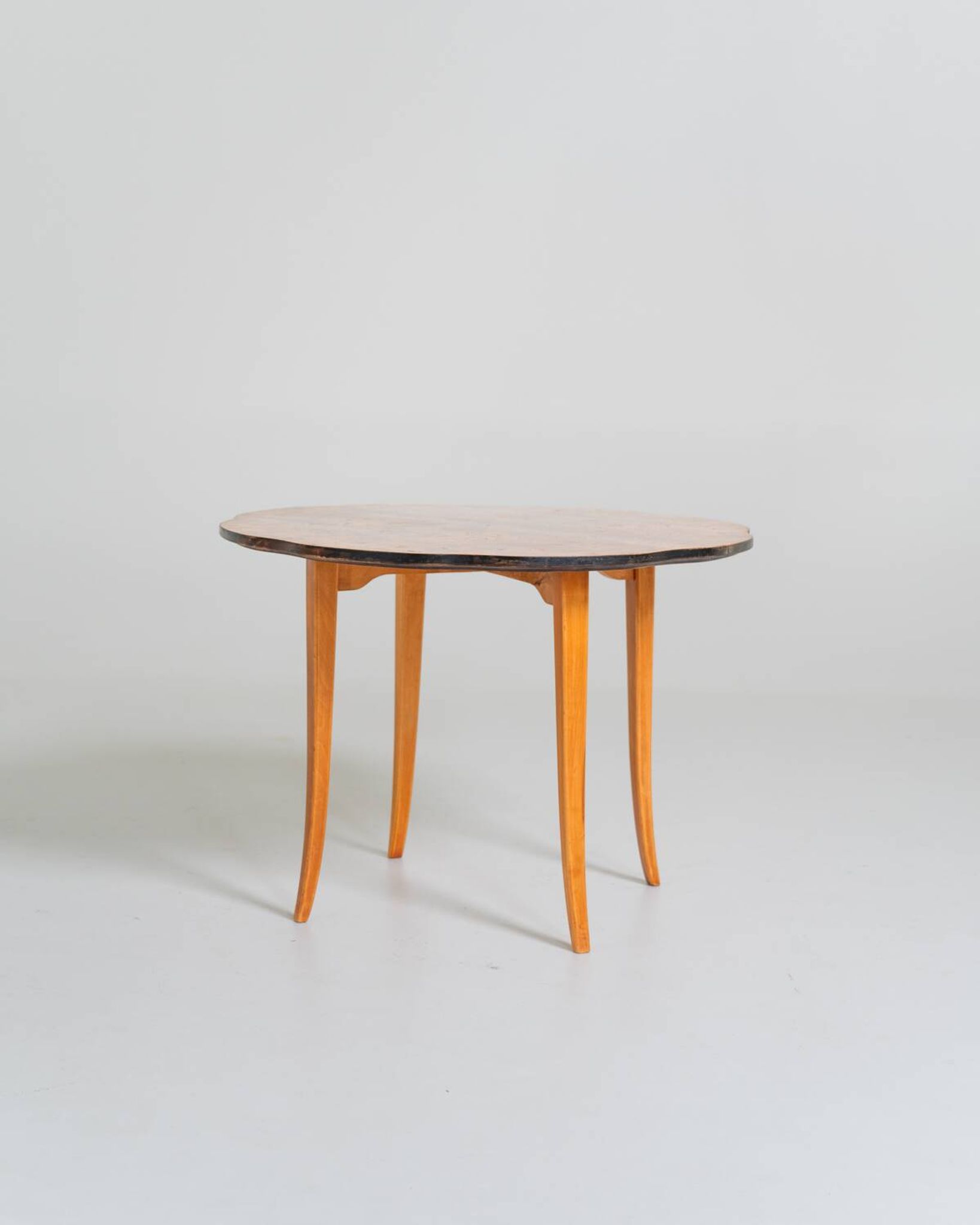 Elm burl side table, Sweden, 1940s