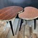 Duo of wooden and Formica coffee tables from the 60s and 70s