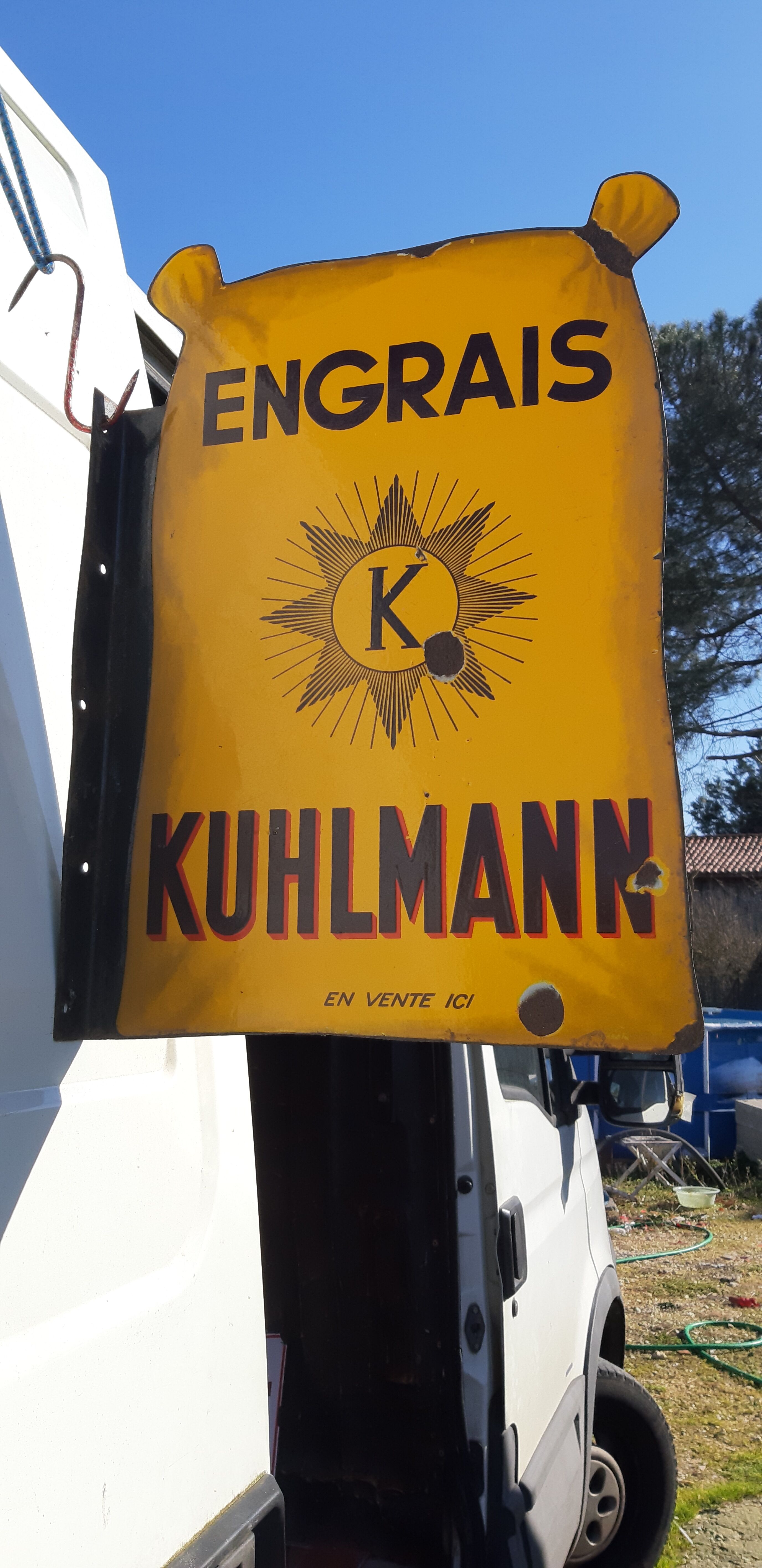 Enamelled plate Kuhlmann