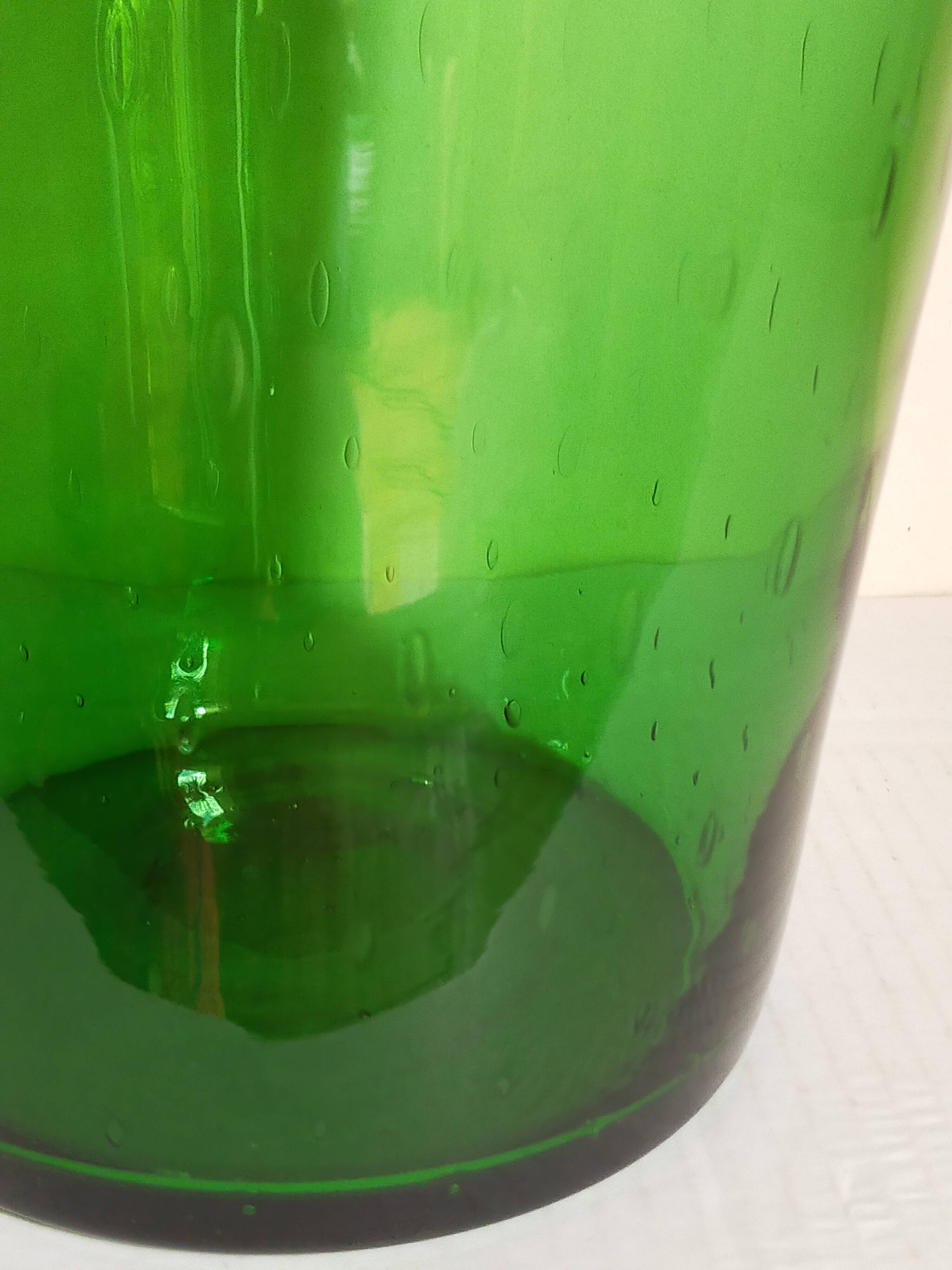 Empoli blown glass vase 35 cm