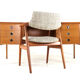 Bureau Dyrlund en teck de design danois moderne du milieu du siècle
