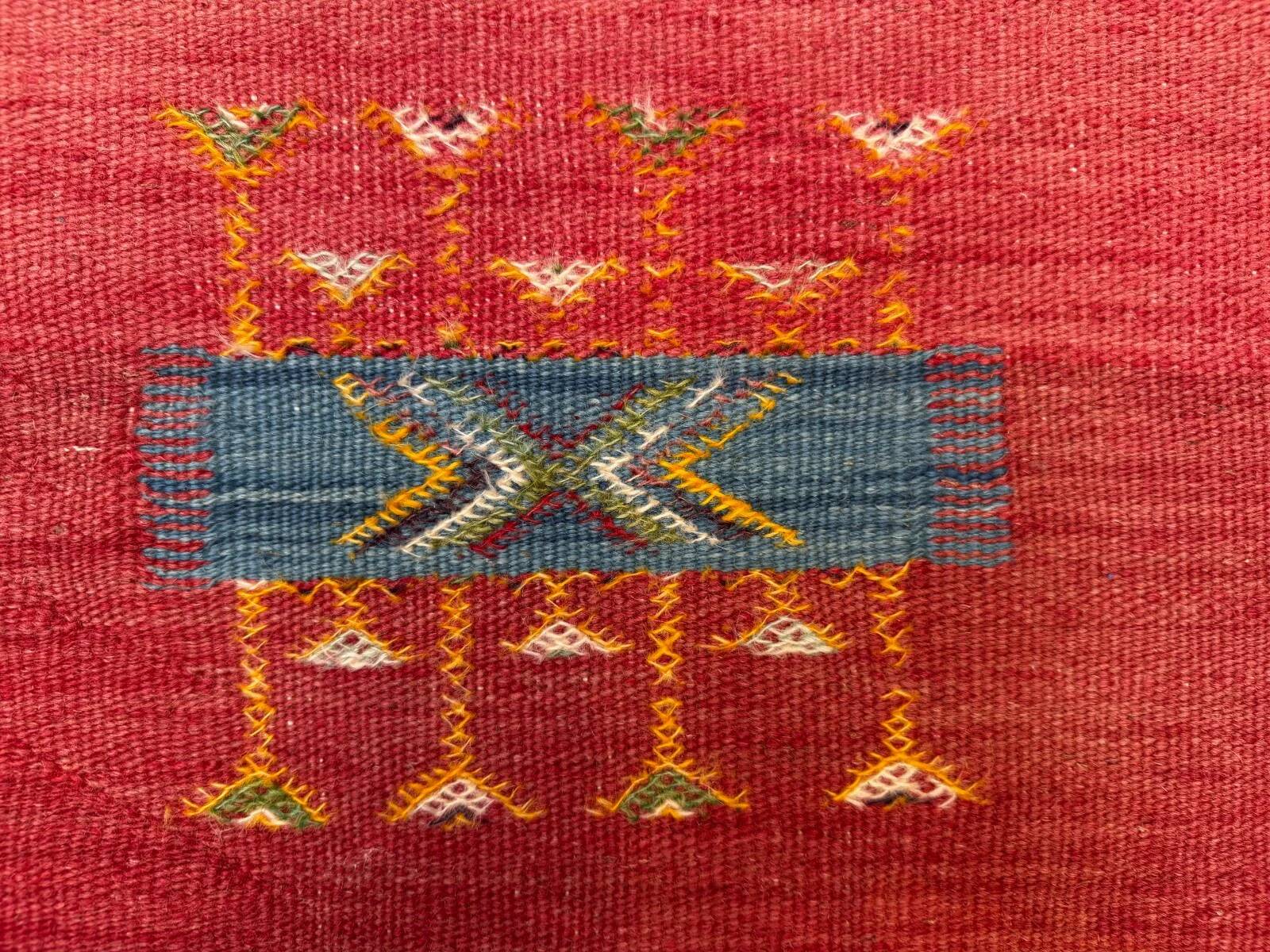 Vintage Moroccan square kilim 103x100 cm kelim wool rug medium 2524
