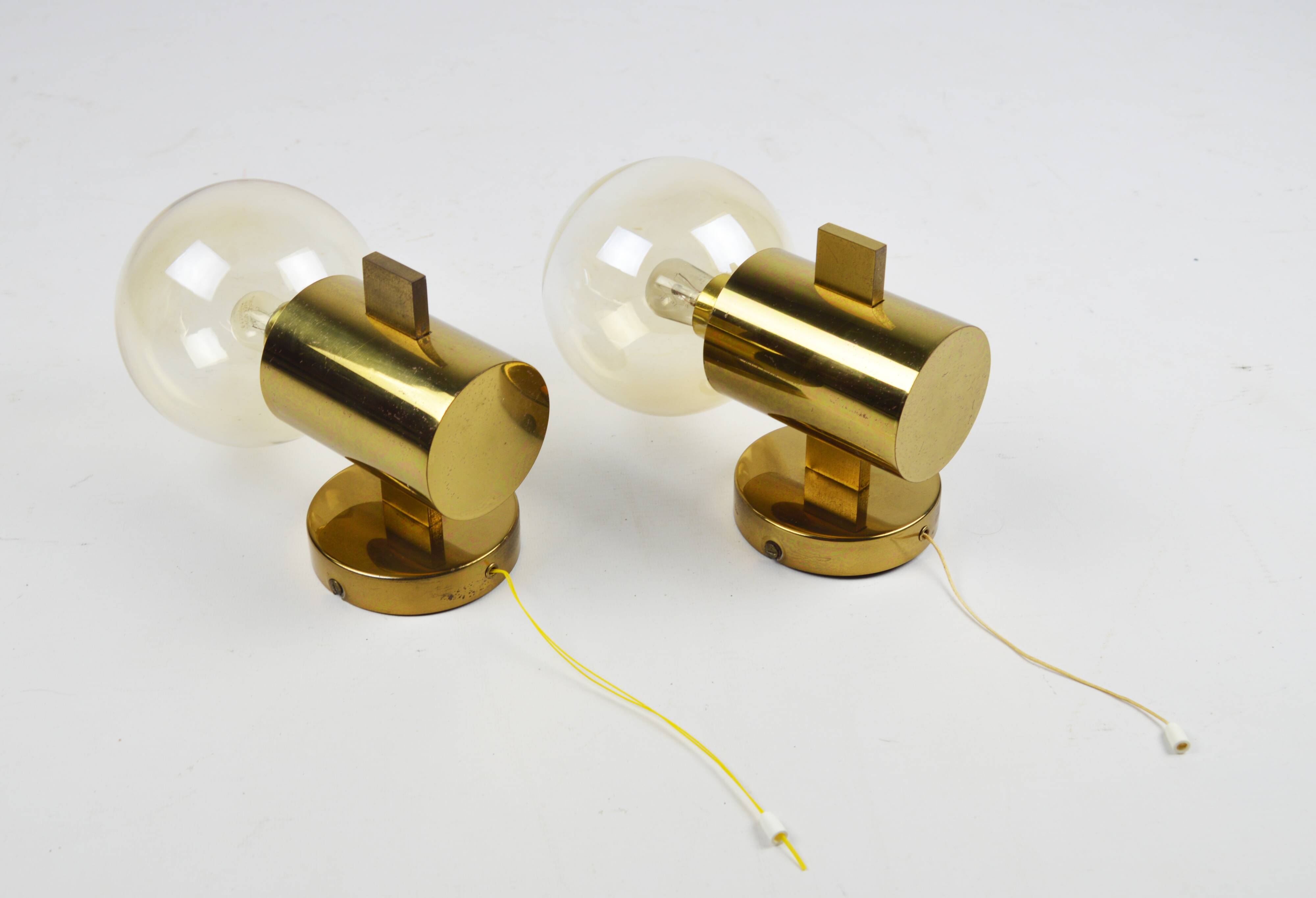 Wall lamps by H. A. Jakobsson, Sweden, 1960s