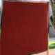 4 Chrome chairs in vintage orange velvet